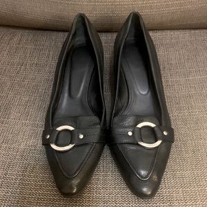 Bally Black Leather Classic Vintage Shoes Size 7.5